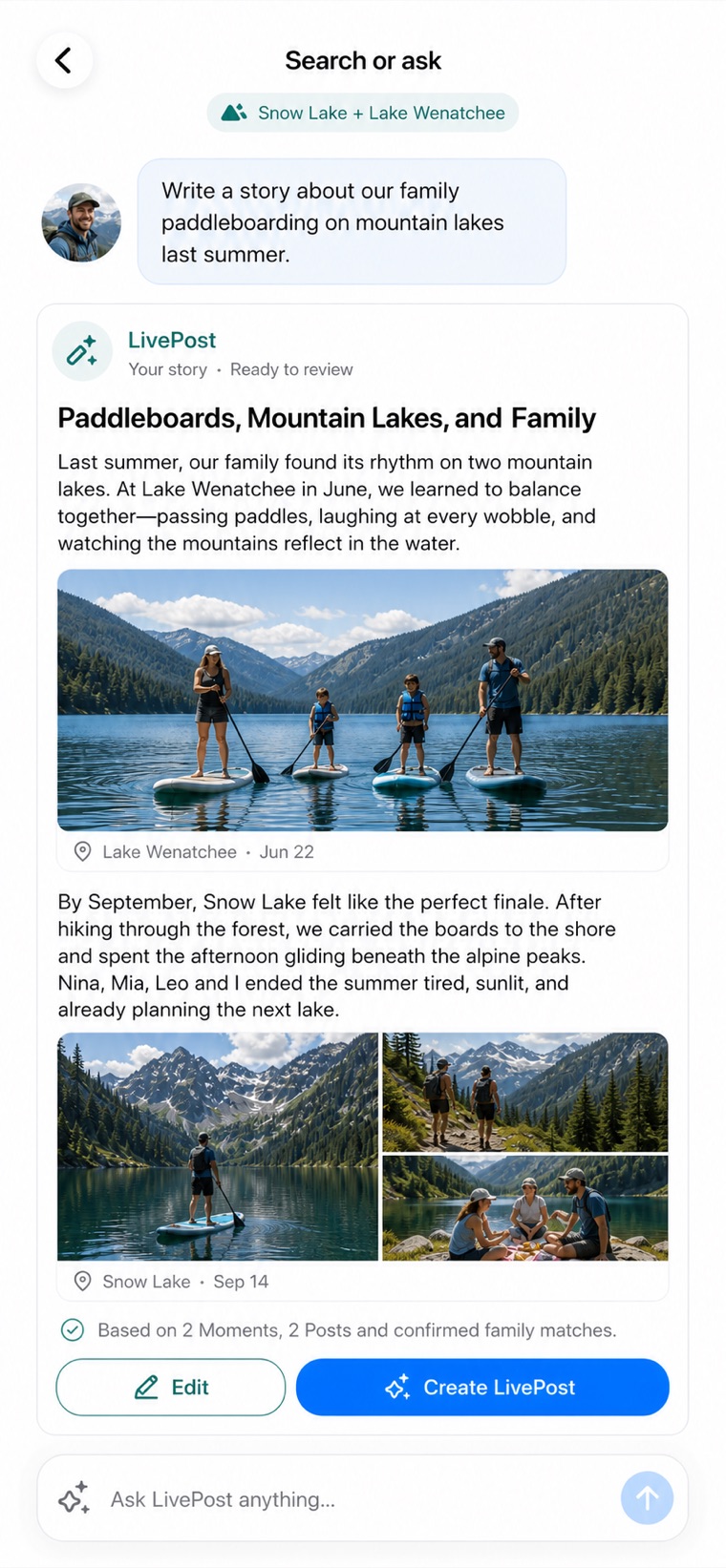 A story written by LivePost from past memories
